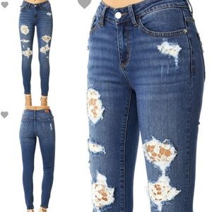 Judy Blue Lace Patch Jean